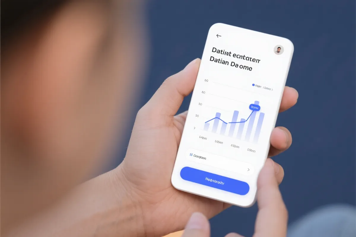 数据图表与通知示意图
